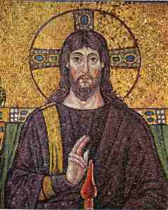 Christ Pantokrator mosaic, Ravenna, 6th century.